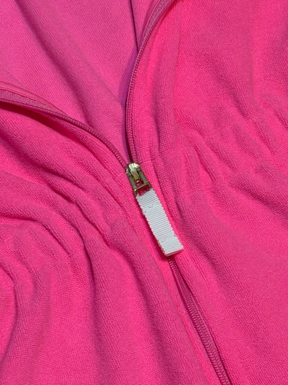 Lilly Pulitzer - Girls’ Pink Zip-Up Terry Cloth Cover Up, Size - S (4-5) - Picture 3 of 6